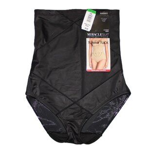 Miraclesuit 2415 Instant Tummy Tuck Extra Firm High-Waist Brief Black Large